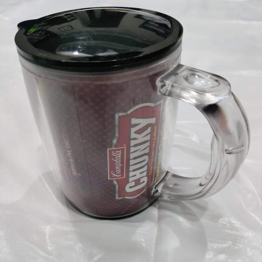 Campbell's chunky football thermal to-go mug